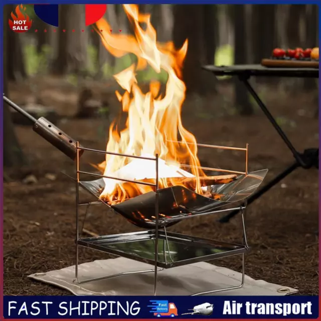 Bonfire Stand Portable Camping Firepit Folding for Camping Picnic (Stove) FR