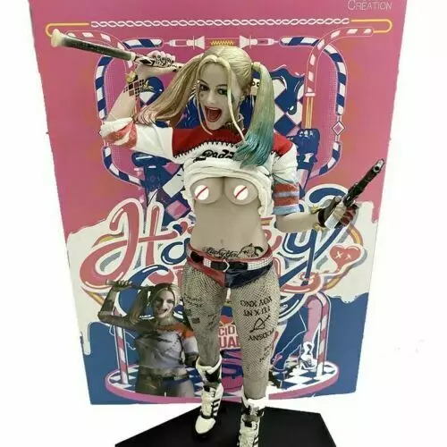 Statuesh Suicide Squad Harley Quinn bambola ragazza sexy PVC FIGURA 18+ garage nuovo 3