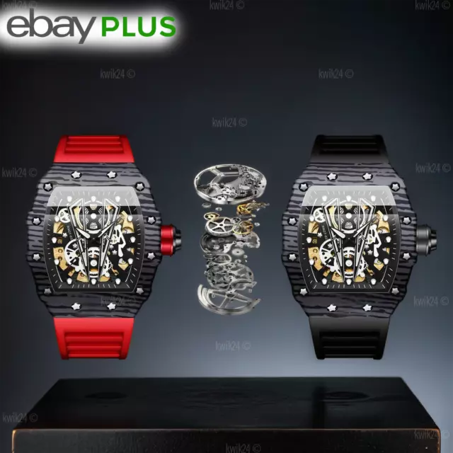 Automatic Men's Watch Skeleton Business Luxury Wrist Qualitative Swiss Men