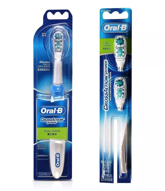 Oral B Cross Action Brosse à Dents à Piles Santé de Votre Totalité Bouche