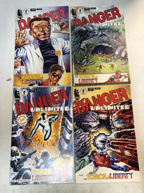 Danger Unlimited (1994) #1 2 3 4 1-4 (VF/NM) Complete Set John Byrne story/art