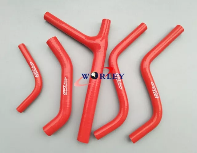 Red Silicone radiator hose kits for Honda CR125R CR125 1987 1988 87 88