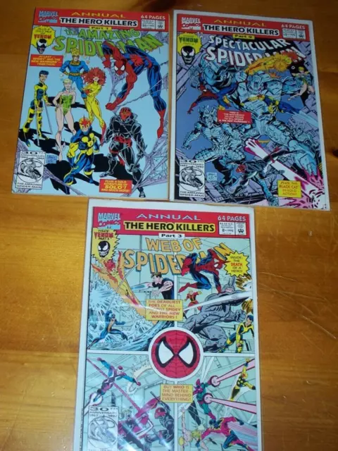 1992 Amazing,Spectacular,Web Spider-Man Annual12,18,26 1St Venom Solo,First Kill