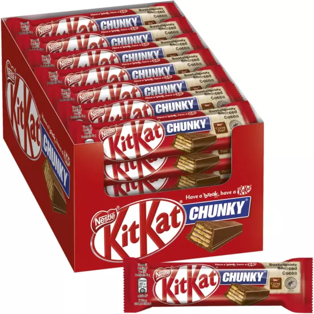 x36 KitKat CHUNKY Snack Di Wafer Ricoperto Di Cioccolato Al Latte 2