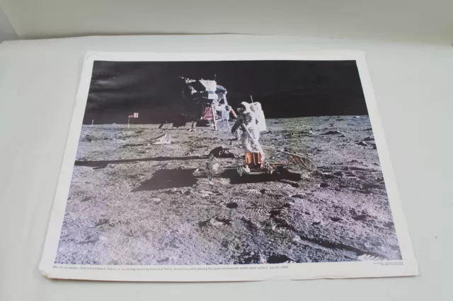 Nasa Bild No.5 Apollo " The Man On The Mond " (20×16) 1969 HC - 683