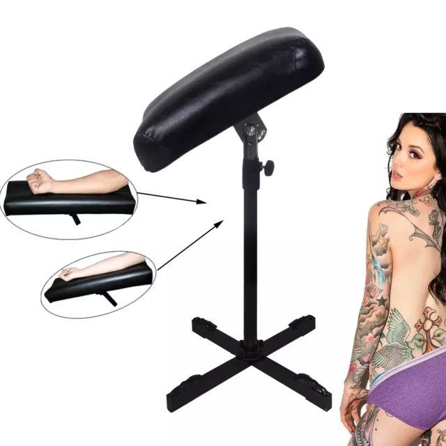 Tatuaje brazo pierna trípode reposabrazos trípode ​acero hierro 65cm-110cm ajustable