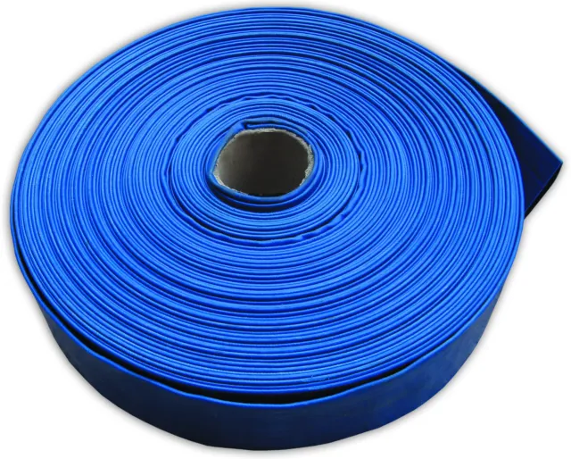 Layflat PVC Water Delivery Hose - Discharge Pipe Pump Lay Flat Irrigation 2
