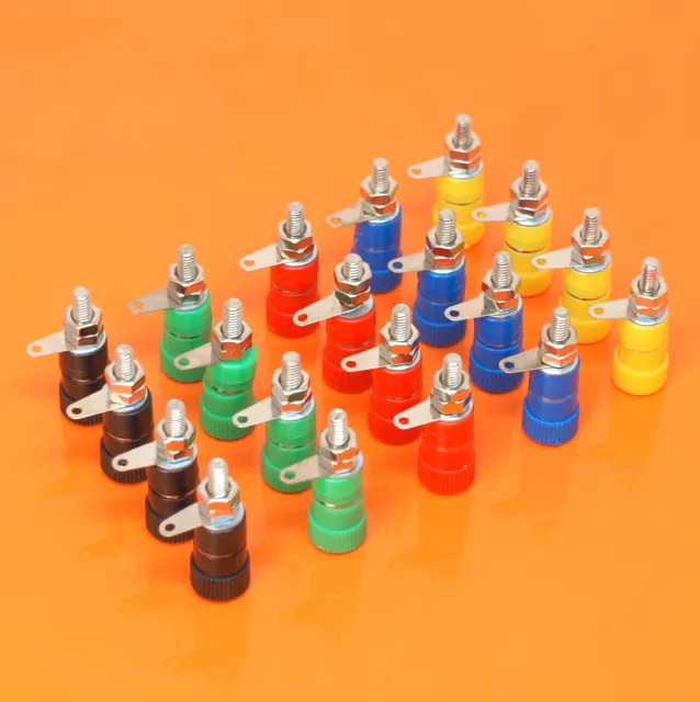 Quality 20pcs 4mm Banana Plug Jack Binding Post Female Socket Connector Adapter