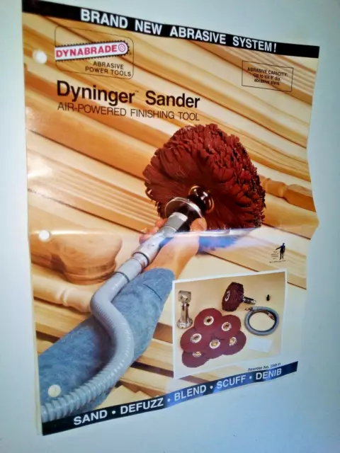 DYNABRADE AIR POWERED Flap Sander MODEL 52004 950 RPM max.
