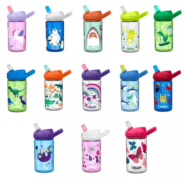 CamelBak Eddy Kids 400ml Water Bottle Range Child Safe Spill Proof New Design