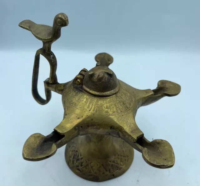 Museum Quality Rare Ancient Roman Bronze Oil Lamp