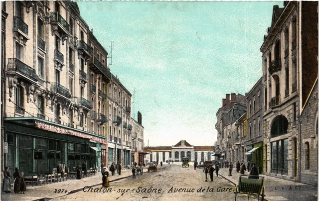 CPA AK CHALON-sur-SAONE - Avenue de la Gare (638050)