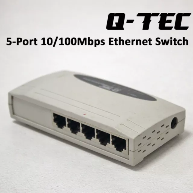 Switch Di Rete Hub 5 Porte Rj45 Lan Ethernet 10/100 Mbps Mini Compatto-