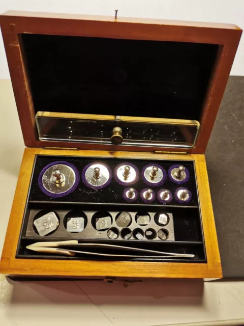 Vintage Messgewichte für Pharmazie, Schmuck usw.