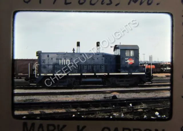 Original  '77 Kodachrome Slide MP Missouri Pacific 1110 SW1200  MoPac     37V7