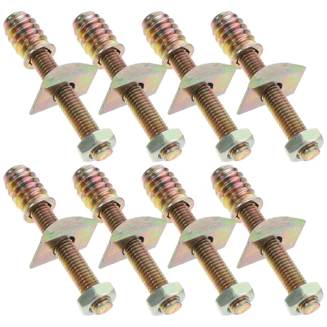 16 SETS BED Frame Spare Parts Bed Frame Threaded Pin Nut Kit for bed ...
