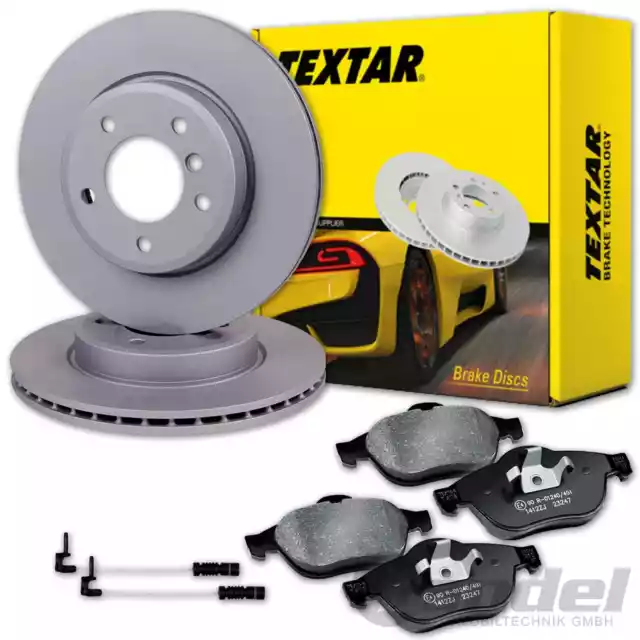 TEXTAR BREMSSCHEIBEN 345mm + BELÄGE VORNE passend für MERCEDES W163 M-KLASSE ML