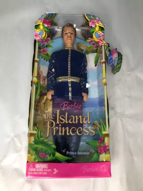 Barbie as the Island Princess Prince ANTONIO Doll 2007 Mattel K8107 with Box