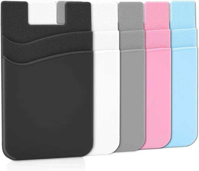 Senose Phone Wallet, Card Holder for Back of Phone Stick on Phone Cases Great