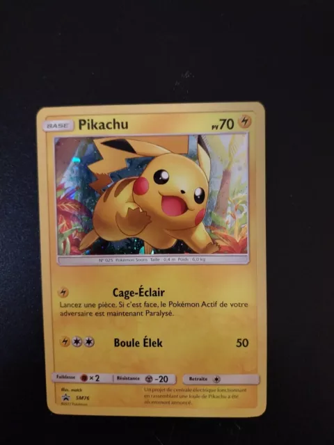 Carte Pokemon Pikachu SM76 Holo FR