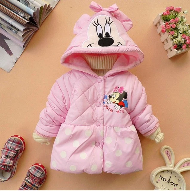 Bambini Minnie Mouse Giacca Cappotto Da Bambina Bellissimo Inverno