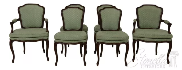 L57854EC: Set of 6 French Louis XV Style Upholstered Dining Room Chairs