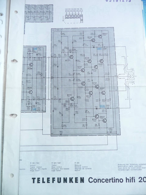 Manuale Di Servizio Per Telefunken Bajazzo De Luxe 201 – Ottime Condizioni