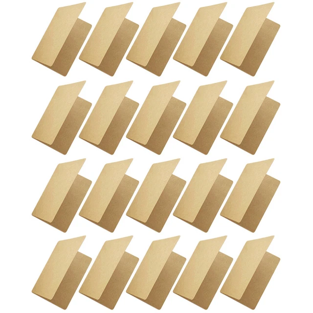 20pcs cartes vierges cartes de vœux rustiques vides à l'intérieur de cartes