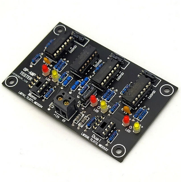 Testeur D'amplificateur Opérationnel (OP AMP) Pour TL071, TL072, TL081/082 - Simple Et Double