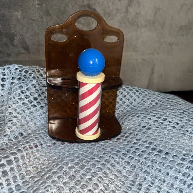 vintage Barber shop pole Shaving Tool Holder