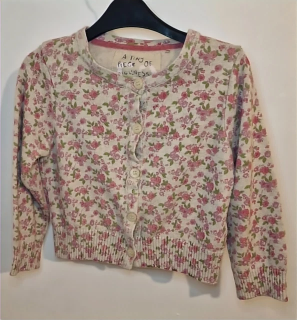 Pacchetto Vestiti Ragazze Età 2-3 Y. Velluto A Coste Abito, Jamper, T-Shirt.usato. 8