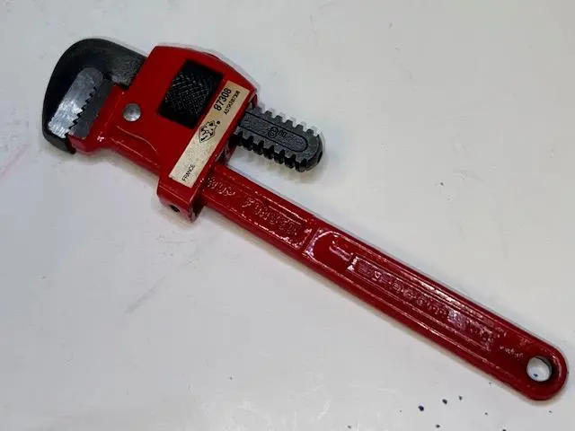 New 8" FACOM Stillson Type Adjustable PIPE WRENCH  Made in FRANCE