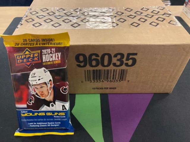 2020-21 Upper Deck Extended Series Hockey Value 18 Pack Sealed Box!