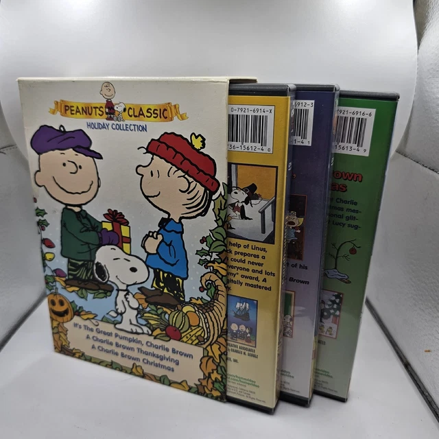 PEANUTS CLASSIC Holiday Collection (DVD 2000 3Disc Set) Excellent