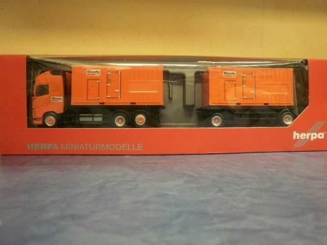 Miniature VOLVO FH Globttroter 4x2 avec remorque 3 Essieux GRESS