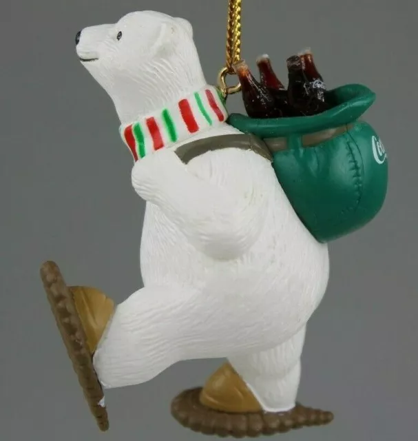 Coca Cola Collection, Polar Bear North Pole Delivery Vintage Xmas Ornament 1995