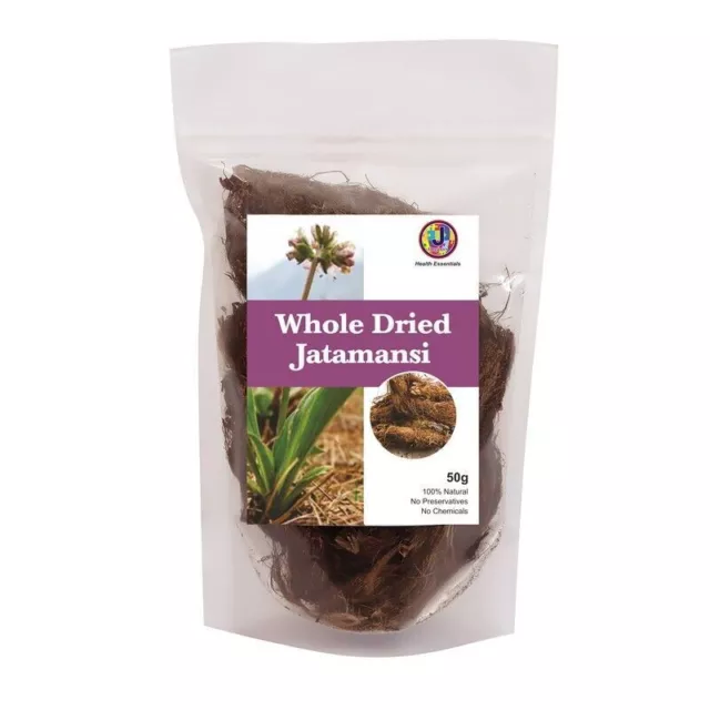 J Organics Whole Dried Jatamansi and Musk Root, Spikenard (50G) Jatamansi Roots