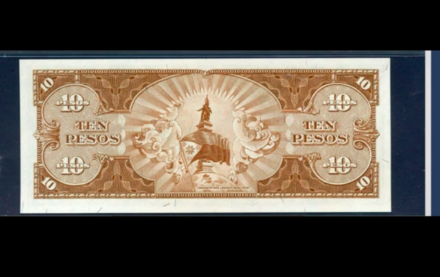@OUTSTANDING BEAUTY. 1949 10 Pesos from Philippines,   Central Bank.  choice cu.