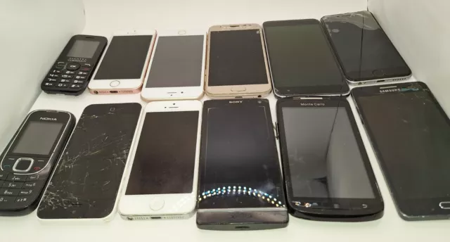 x12 Assorted Bundle of Mobile Phones Spares & Repairs