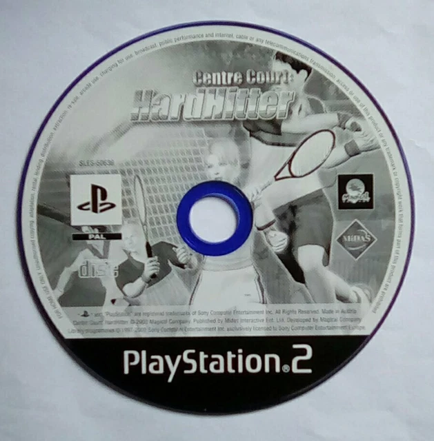*DISK ONLY* Centre Court Hard Hitter Tennis Playstation 2 Two PS2 PSTwo PS