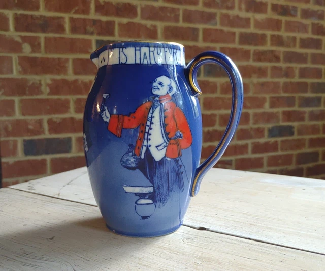 Antique ROYAL DOULTON ca. 1903 TOASTING MOTTOES A Motto Ware TAVERN JUG Pitcher
