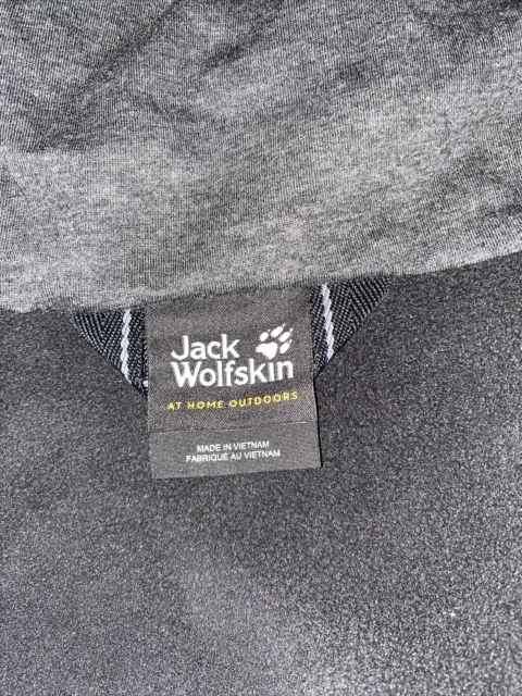Men’s Jack Wolfskin Sky Flex Soft Shell Zip Up Jacket In Dark Grey. Brand New 2