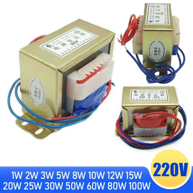 1W-100W/VA Trafo Transformator Netztrafo 220V bis 6/9-380V Einzel/Dualer Ausgang