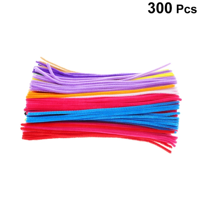 300 piezas Juguete de desarrollo infantil Palos difusos brillantes Palos de manualidades
