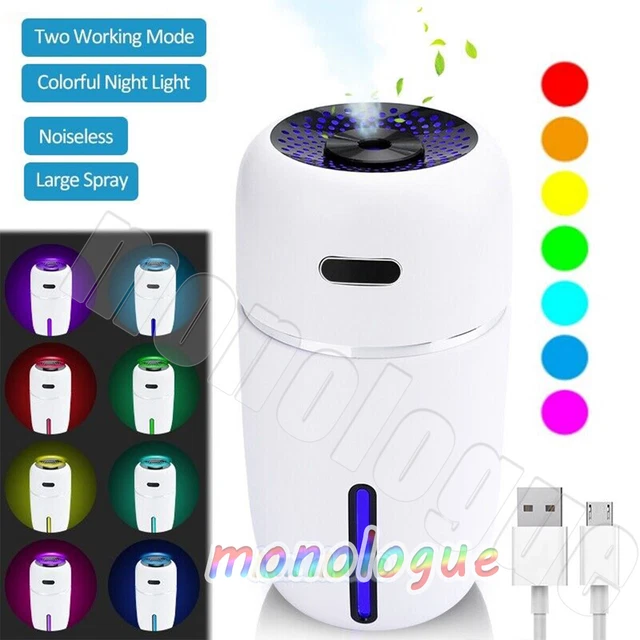 Aroma Humidifier Essential Oil Diffuser Grain Ultrasonic Air LED Aromatherapy US