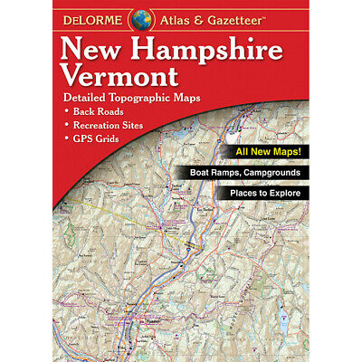 Delorme New Hampshire/Vermont Topographical Road Atlas & Gazetteer