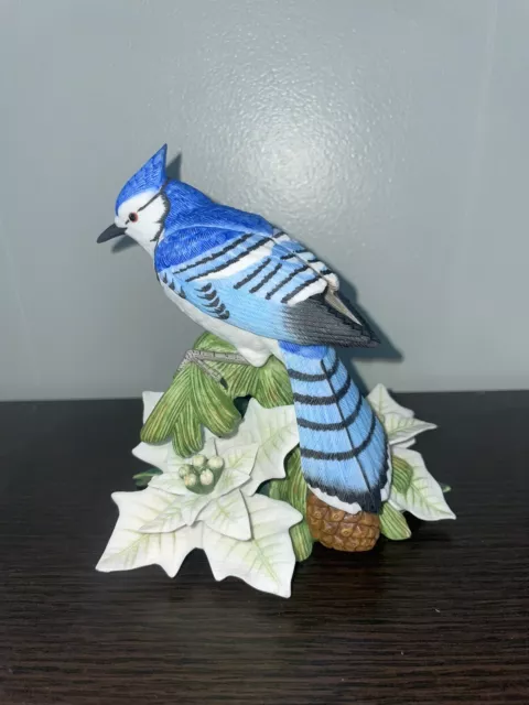 1998  LENOX Christmas Blue Jay Porcelain