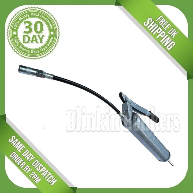 SIDE LEVER ACTION Grease Gun Car Garage Flexible Lubricant Hose Tube