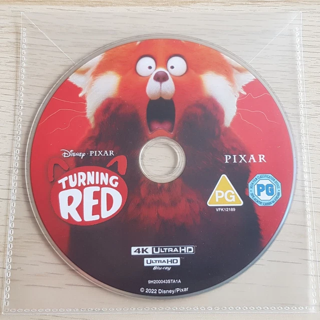 DISNEY PIXAR TURNING Red (2022) on 4K UHD Blu-Ray, UK Disc Only, Posts