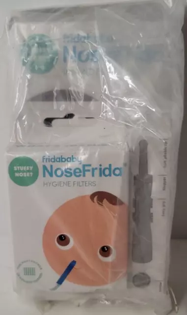 NoseFrida by Fridababy The SNOTSUCKER 1 Nosefrida & Box of Filters Lot New